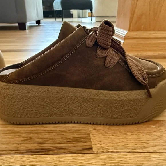 BC Footwear Evolution Platform Mule in Brown - Picture 4 of 9